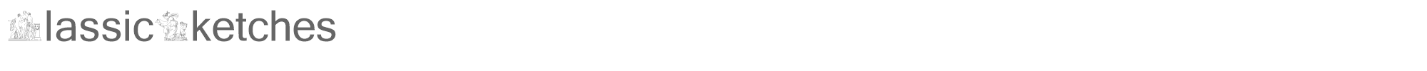 Sample characters Classic Sketches Font